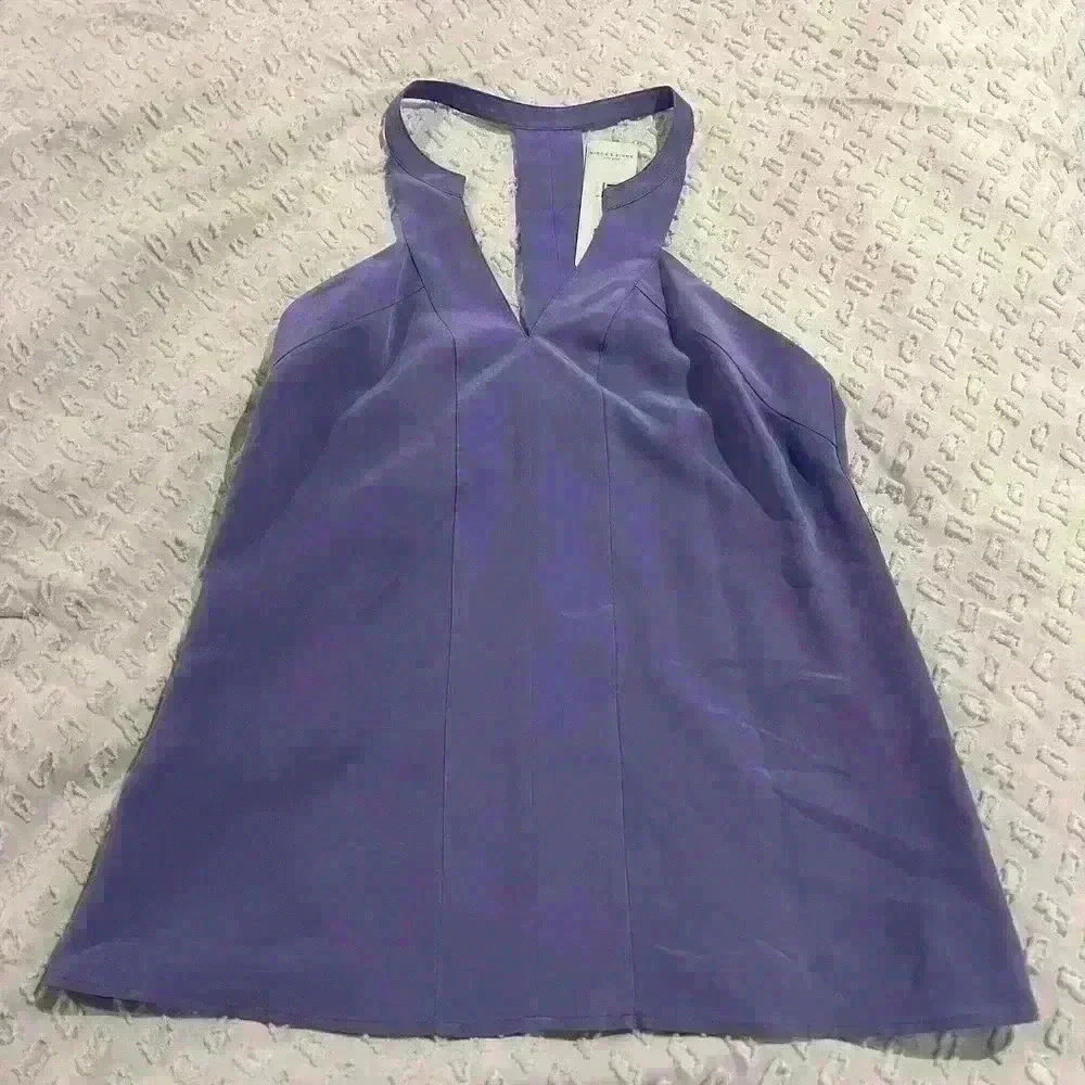 Annie Griffin Periwinkle NWT Racerback Blouse Size Small